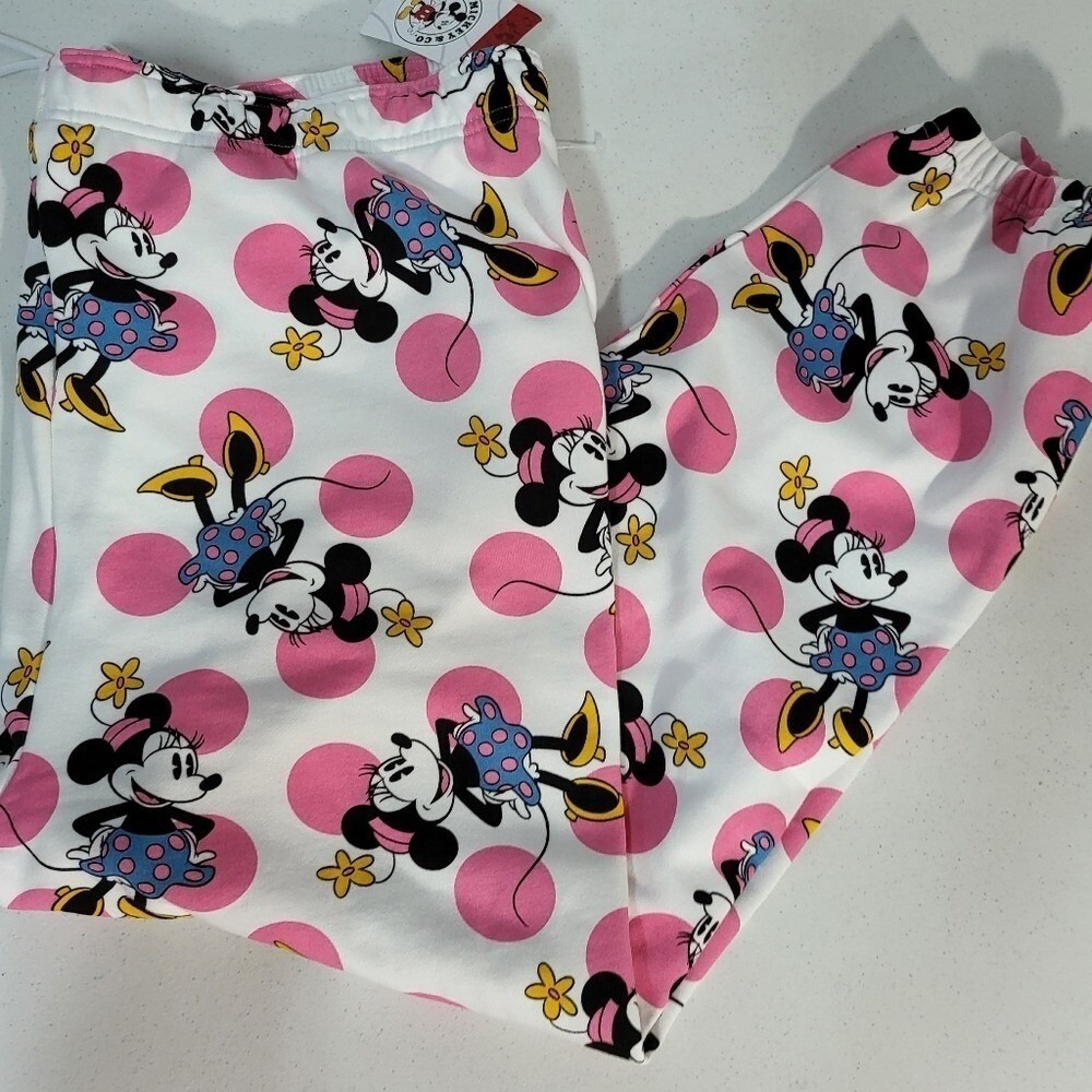 Disney Minnie Mouse Women's 2XL Pink and White Pantsuit Size 2XL - Picture 3 of 9